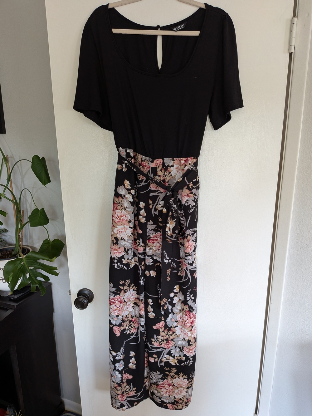 BloomChic Black Floral Jumpsuit
